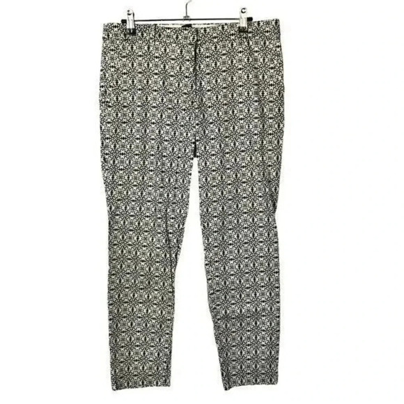 H&M Slim Fit Mid Rise Straight Leg Pants 10 - Picture 1 of 3
